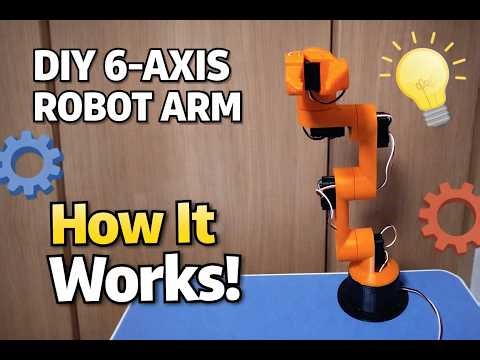 I Built a 6-DOF Robot Arm with 3D Printing & STS3215 Servo Motors