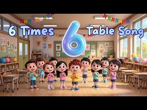 Six Times Table Song | Learn 6 Multiplication Easily 🎵