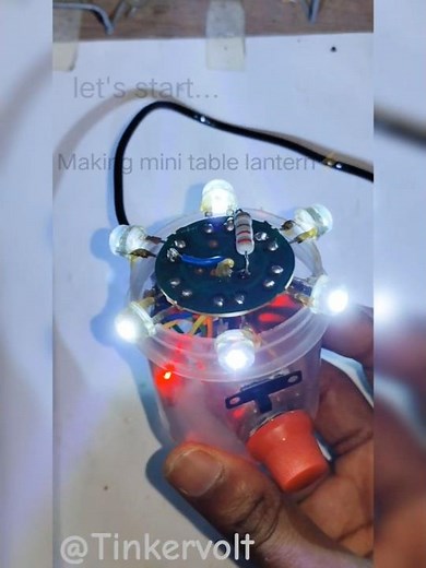 Making a mini table Lantern 🏮 | New projects ideas using LEDs |Experiment videos |DIY projects 💡