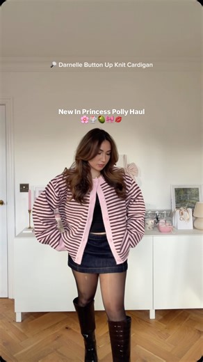 holly frances 🧚‍♂️ on Instagram: "Everything pink, stripes, and dark denim from @princesspolly atm girlies… ps you can use my code HOLLYF20 to get 20% off your order 🫦🍒🍧🌸💋 *pr (my tights laddered as soon as I put them on rip) . . #princesspolly #princesspollyboutique #haulvideo #softgirlera #softgirlaesthetic"