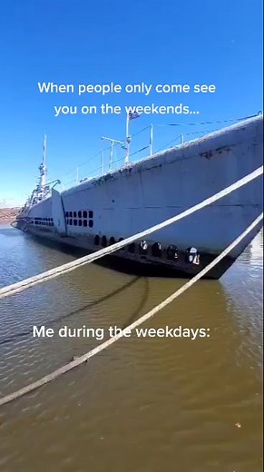 Gets pretty lonely during the weekdays, I get ALL the attention on the weekends #ussling #297 #dontforgetaboutme #submarine #ww2 #stuck #nj