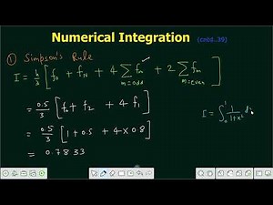 Lecture 110 | Solved Problems on Simpson's Rule and Trapezoidal Rule | Numerical Integration