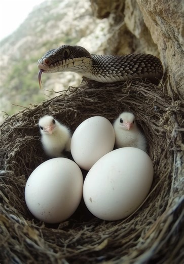 Bird Nest Invasion: Snakes Target Pigeon Chicks