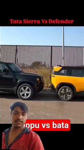 Tata Sierra EV vs Land Rover Defender | Side by Side on Road #tatasierra2025#landroverdefender