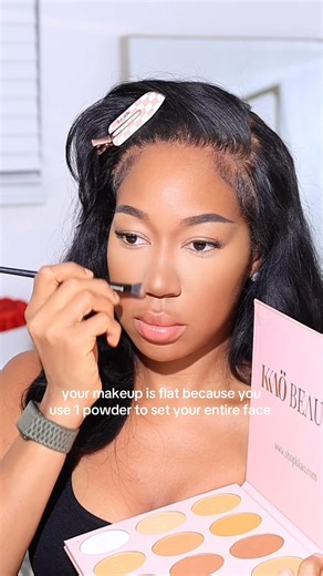 Your makeup is flat because u use one powder to set your face 😳👀 #makeuptutorial #makeuptips