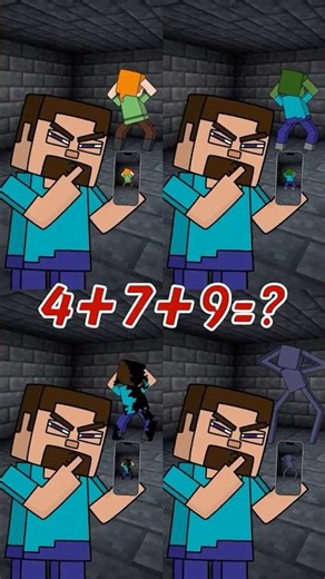 Steve was caught red-handed by them #minecraft #shorts #meme #animation #funny #funnyshorts #cartoon