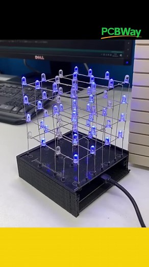 Cubo Led de 64 Leds para Proyectos de Electrónica