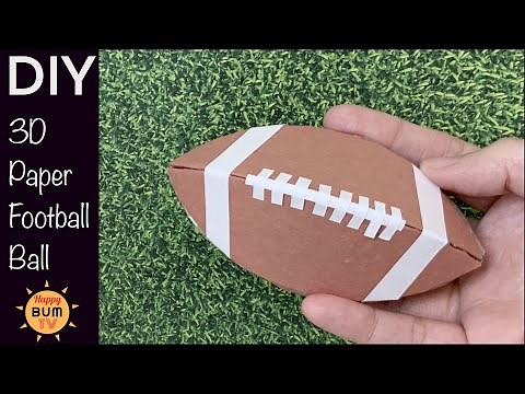 DIY 3D PAPER FOOTBALL BALL | MINIATURE FOOTBALL BALL | EASY DIY PAPER CRAFT