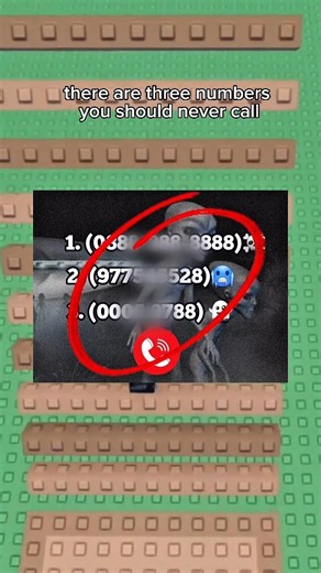 WARNING: Never Call These Numbers at 3AM… 👀 #roblox #rblx #robloxshorts