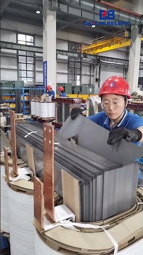 Assembling the Upper Yoke with Silicon Steel Laminations