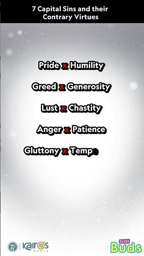 Seven Capital Sins and their contrary Virtues I The Basic Catholic Prayers I Kairos Media