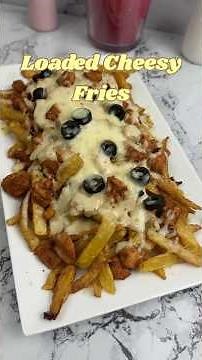 The Best Loaded Cheesy Fries Recipe Ever! #cheesyfries #khaninthekitchen #easyrecipes #snacksrecipe