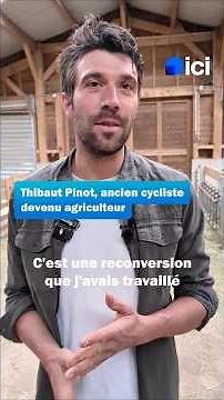 Thibaut Pinot, the former professional cyclist turned farmer in Mélisey