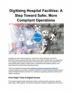 Digitizing Hospital Facilities_ A Step Toward Safer, More Compliant Operations - SlideServe