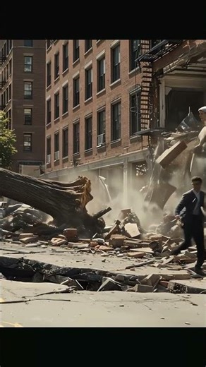 Man, the trees are crashing down and smashing buildings… 🌳🏙️💥