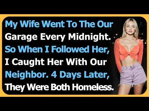 My Wife Went To The Garage Every Midnight. When I Followed Her, I Caught Her With Our Neighbor...