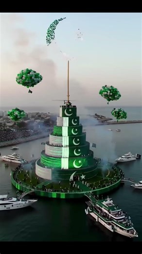 Biggest cake cutting ceremony for 14 August l Glitter Axis 🪩