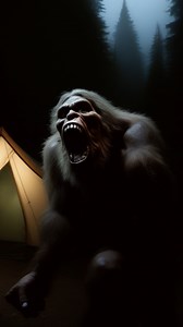 Nathan describes how he was paralyzed with fear as a screaming Bigfoot steps from the woods just yards from his tent to unleash a chilling 10-minute tirade. | Bigfoot Evidence
