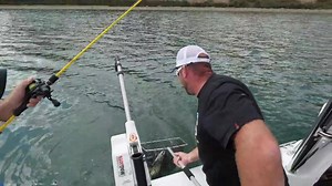 Brand new Fishing Edge this Saturday on Channel 10 at 6am- Episode 6 Lake Bullen Merri VIC Lee catches up with long time mate and gun angler Scott Gray in the Western District of Victoria at Lake Bullen Merri. In this episode the boys target large Chinook Salmon by trolling lures on downriggers. This episode is full of action and highlights how fisheries stocking can produce a great fishery. | Lee Rayner