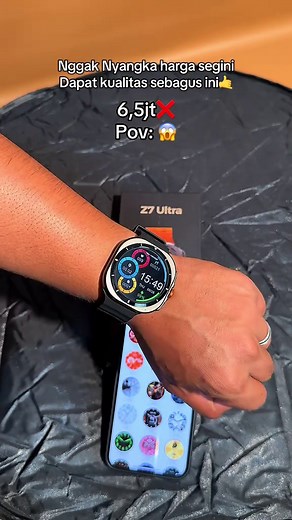 Smartwatch z7 ultra#smart #jam #jamtangan #jampria #smartwatch #jampintar #jamkeren #jammurah #z7 #amoled #waterproof #outdoors #fyp #viral #jamviral
