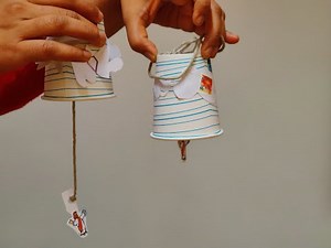 Ascension of Jesus object lesson experiment - Sunday school