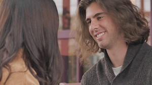 Lovers slowly approaching to kiss - Free Stock Video