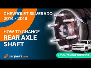 How to replace the Rear Axle Shaft 2014 - 2019 Chevrolet Silverado 🚗