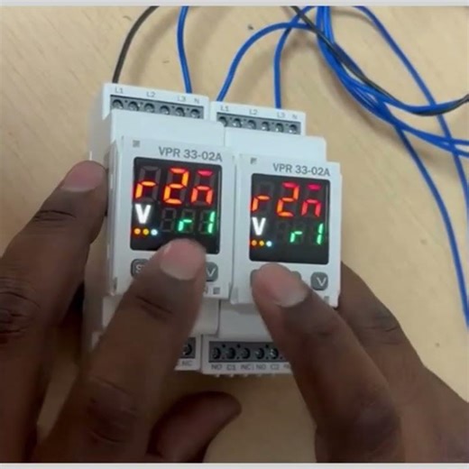VPR 35 3 Phase Parameter Setting #VPR35 #VoltageProtectionRelay #3PhaseProtection #ElectricalSafety