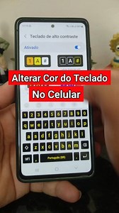 Como alterar a cor do teclado celular Samsung 📱 . . #teclado #celular #Samsung #dicas #android | Off/live up