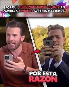 316K views · 22K reactions | ¿Por Que Chris Evans Tardo 10 Años En Cambiar Su Iphone 6 al 12 Pro Max Turbo? | Wereverwero | Facebook