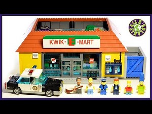 Lego Simpsons KWIK E MART Lego Simpsons Store Stop Motion Review | ALEXSPLANET