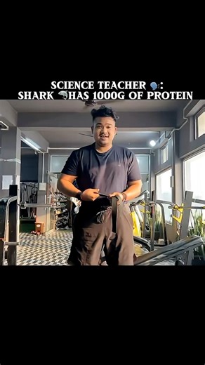 Science Teacher Shark Has 1000g of Protein… Me the Next Day 💀🦈 | Funny Short #funniestvideo #vlog