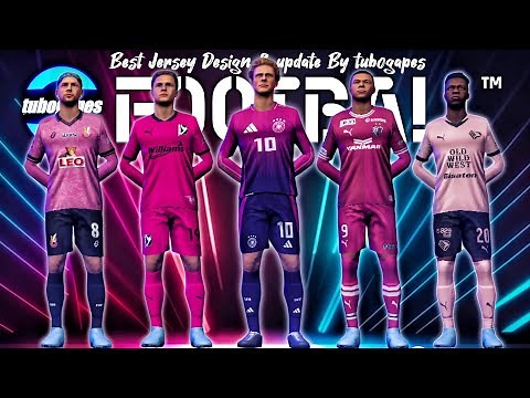 Cool Kits! Best Pink Jersey Edition In eFootball 2025 Mobile🔥