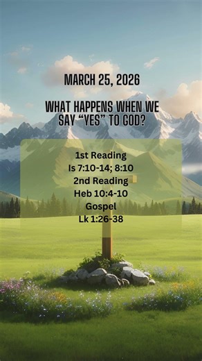 Today's Catholic Mass Reading and Gospel Reflection