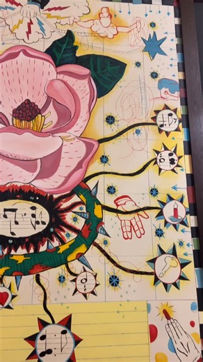 Have you ever wondered about the mural in our Lincoln Square West building? Here’s a little history behind how it came to be a staple in our lobby 🎨 We’re saddened to hear about the mural’s legendary Chicago artist Tony Fitzpatrick’s passing over the weekend and feel extra grateful to be a part of his legacy. Visit ots.fm/TonyFitzpatrick for Block Club Chicago‘s article remembering Fitzpatrick’s life and work. | Old Town School of Folk Music