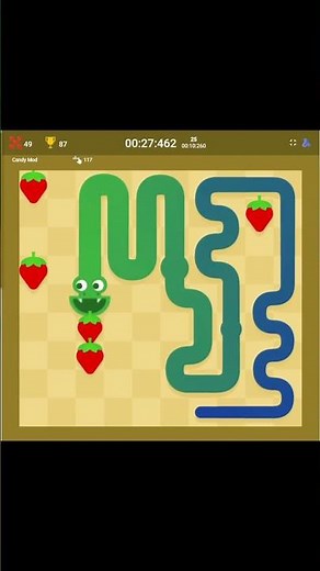 Snake gameplay satisfying speedrun