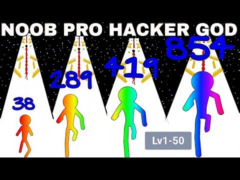 Amazing Gameplay 😍|NOOB VS PRO VS HACKER VS GOD in Stickman Up!