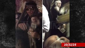 Mally Mall's Halloween -- Monkey Tricks and Strip Club Treats