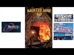 Haunted Mine - Mad Wave Motion Theater - Triotech - Mardi Gras Fun Center Daytona Beach 👻⛏️