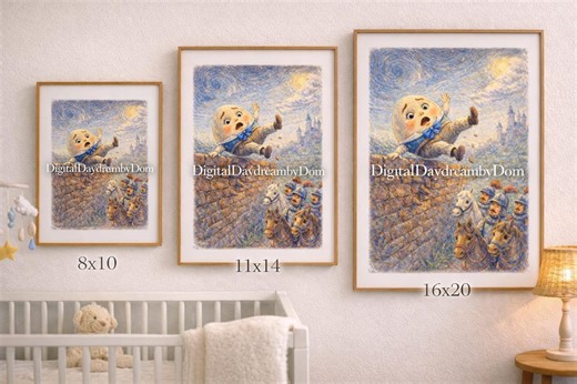 Humpty Dumpty Nursery Rhyme Print, Storybook Kids Wall Art (digital Download) - Etsy Canada