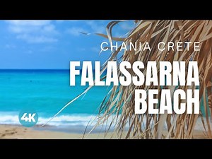 CRETE Best Beaches FALASSARNA BEACH in CHANIA GREECE [Travel Video 4K]