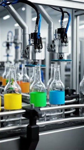 Labeling Machine Working Perfectly 🧴 | Fast Factory Process