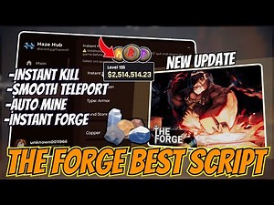 🔥 ULTIMATE The Forge Script 2025 | Instant Kill, Smooth Teleport, Auto Mine, Inf Money & More!