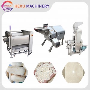[Hot Item] Cassava Peeling Washing Machine Cassava Cubes Cutting Cassava Juice Extracting Machine
