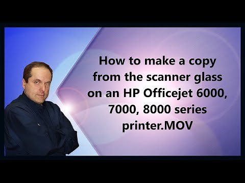 How to make a copy from the scanner glass on an HP Officejet 6000, 7000, 8000 series printer.MOV