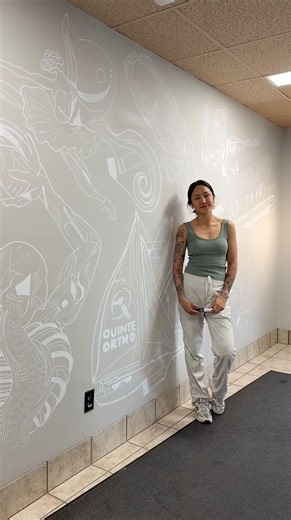 painting a mural ✨ day 2 ✨ #mural #painting #muralartist