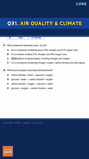 IGCSE Chemistry - Multiple Choice (2025) A* exam prep! #chemistry #exams #revision