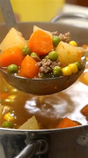 ⭐ Amish Hearty Vegetable Beef Soup