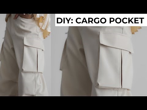 HOW TO CUT & SEW A CARGO POCKET| Easiest Way to Make a Cargo Pocket | Beginners Friendly