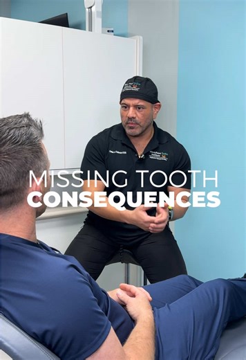 ✅ Prevent Dental Problems If you lose a tooth and don’t replace it, nearby teeth can shift and cause more issues in your mouth. 🦷❌ Replacing the missing tooth helps restore your bite and keeps everything in place. 💬 Want to know your options for tooth replacement? Comment below #DentalHealth #DentalEducation #SmileCare